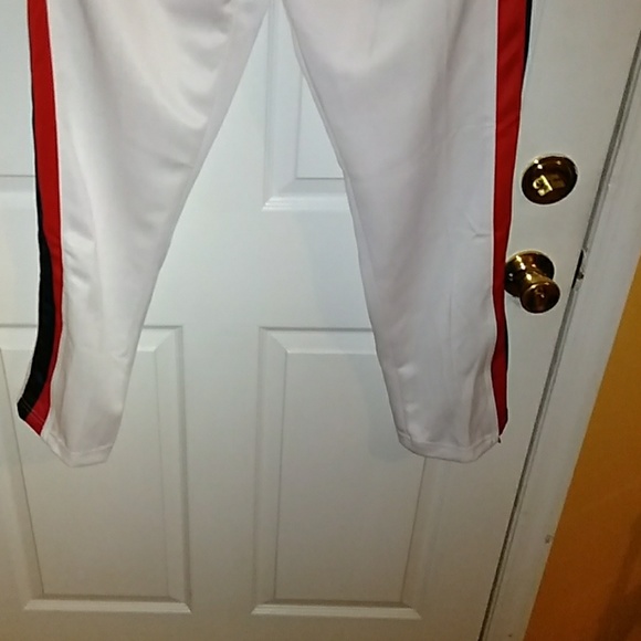 T crew Sweat pants white WITH RED AND BLUE - Picture 4 of 8